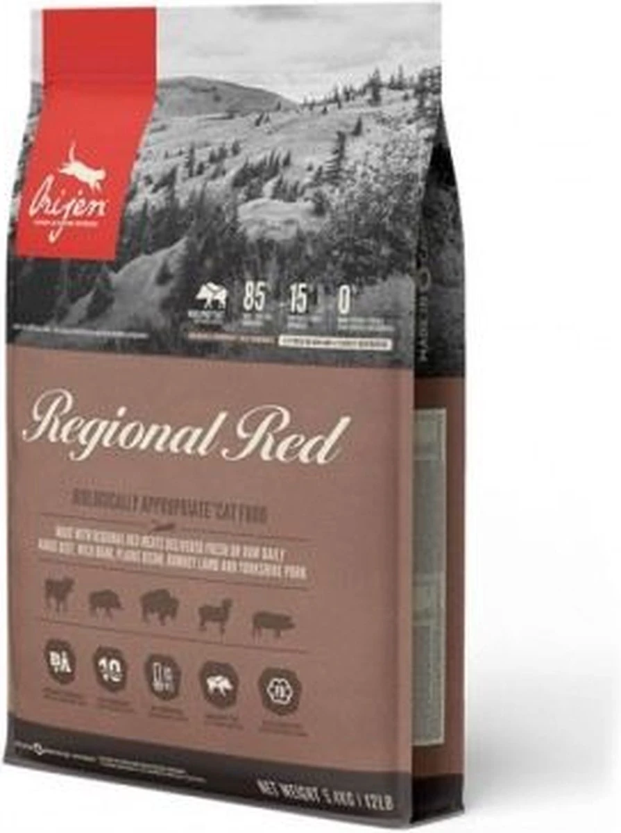 Orijen Regional Red Cat - Kattenvoer - 5.4 Kg 6 Orijen Regional Red Cat - Kattenvoer - 5.4 Kg - Afbeelding 6