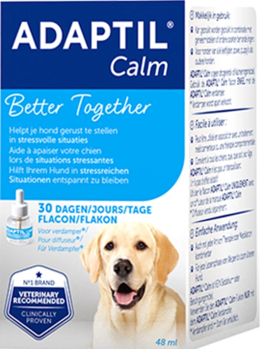 Adaptil Calm Navulling - 48 Ml - Anti-stress Hond - 1 Navulling Voor Adaptil Calm Verdamper 4 Adaptil Calm Navulling - 48 Ml - Anti-stress Hond - 1 Navulling Voor Adaptil Calm Verdamper - Afbeelding 4