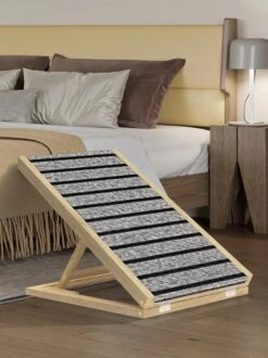 Nixnix - Honden Trap - Honden Ladder - Loopplank - Huisdiertrap - Grijs - Inklapbaar - Verstelbaar- Trap - Hond - Kat