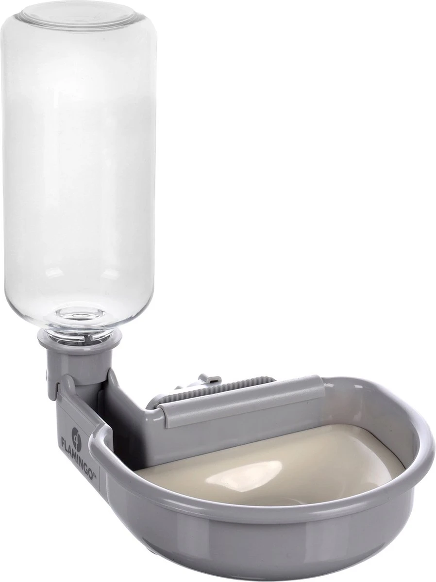 Flamingo Drinkfles Diza Voor Bench - Hondenbench - 14.9x18.5x23 Cm 480 Ml Grijs 2 Flamingo Drinkfles Diza Voor Bench - Hondenbench - 14.9x18.5x23 Cm 480 Ml Grijs - Afbeelding 2
