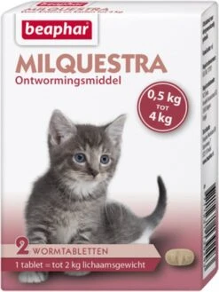 Beaphar Milquestra Kleine Kat/kitten - 0,5 Tot 4 Kg - 2 Tabletten -Dieren Product Winkel 900x1200 4
