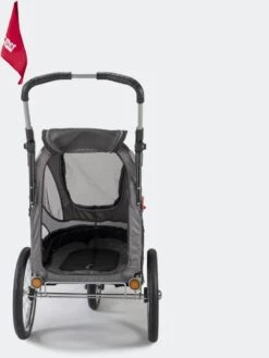 InnoPet Sporty Dog Trailer Deluxe - Hondenfietskar - Zwart/Zilvergrijs - 71x44x63cm -Dieren Product Winkel 902x1200 4