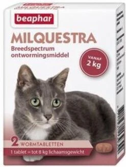 Beaphar Milquestra Kleine Kat/kitten - 0,5 Tot 4 Kg - 2 Tabletten -Dieren Product Winkel 906x1200 1