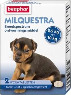 Beaphar Milquestra Ontworming Tabletten Hond 5-50kg 2 Tabletten -Dieren Product Winkel 906x1200 2