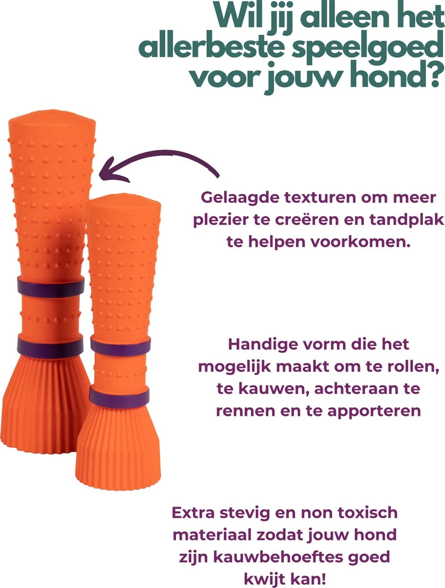Furmey Zoomies - Honden Speelgoed - Hondenspeeltjes - Kauwbotten Hond - S Groen - 17 Cm 2 Furmey Zoomies - Honden Speelgoed - Hondenspeeltjes - Kauwbotten Hond - S Groen - 17 Cm - Afbeelding 2