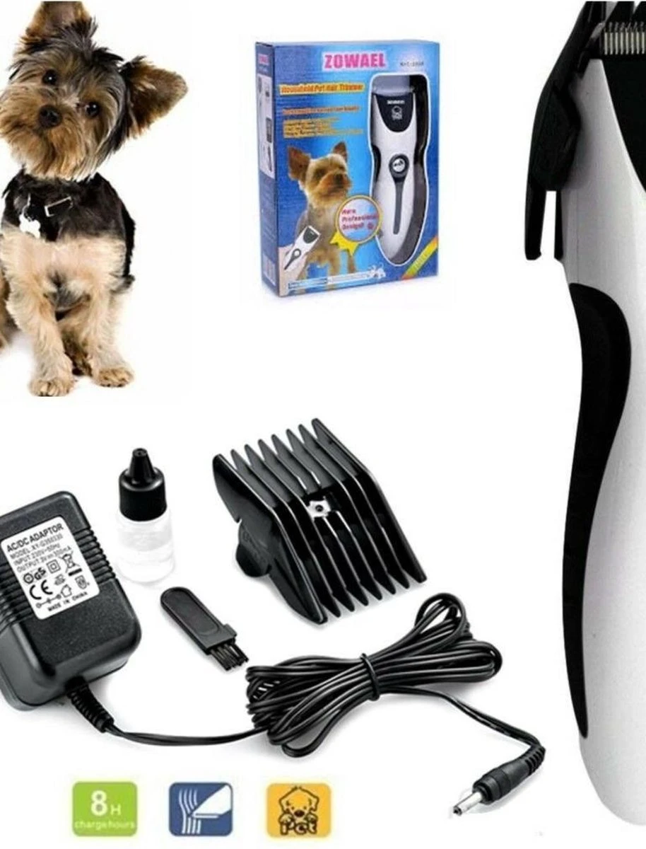 Zowael Professioneel Hondentondeuse - Verstelbare Hondentondeuse - Dieren Tondeuse - Hondentondeuse Dikke Vacht - Hondentondeuse Draadloos- Huisdier Trimmer - Scheerapparaat Honden - Set 4 Opzetkammen 2 Zowael Professioneel Hondentondeuse - Verstelbare Hondentondeuse - Dieren Tondeuse - Hondentondeuse Dikke Vacht - Hondentondeuse Draadloos- Huisdier Trimmer - Scheerapparaat Honden - Set 4 Opzetkammen - Afbeelding 2