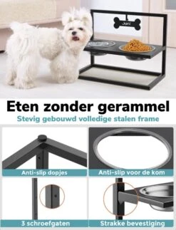 BJ Pets Verhoogde Hondenvoerbak – 3 Hoogtes Verstelbaar – Drinkbak Hond - Voerbak Met Standaard -Dieren Product Winkel 919x1200 3