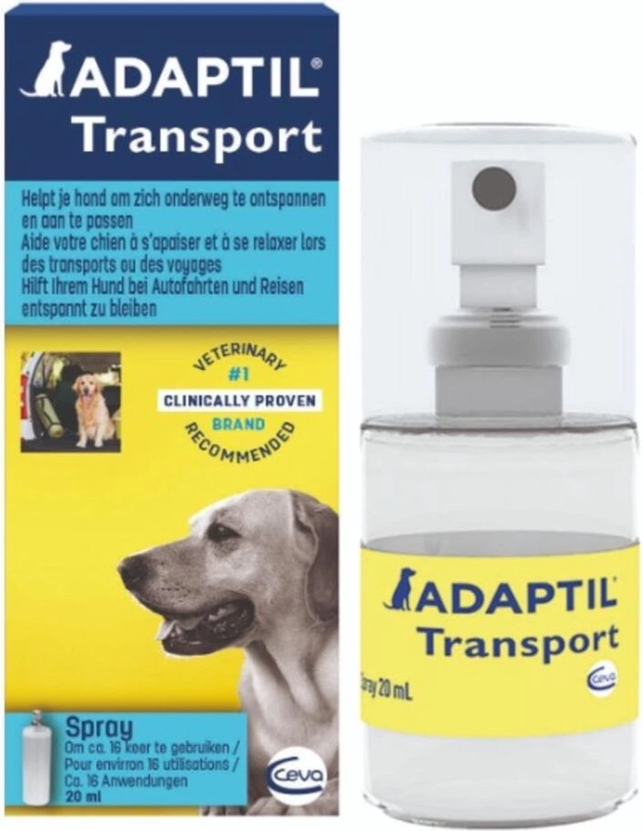 Adaptil Antistressmiddel - Transport Spray Hond - 20 Ml 1 Adaptil Antistressmiddel - Transport Spray Hond - 20 Ml