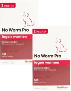 No Worm Pro Kat & Kitten - Anti Wormenmiddel - 2 X 2 Tab Vanaf 0.5 Kg Vanaf 6 Weken -Dieren Product Winkel 934x1200 2
