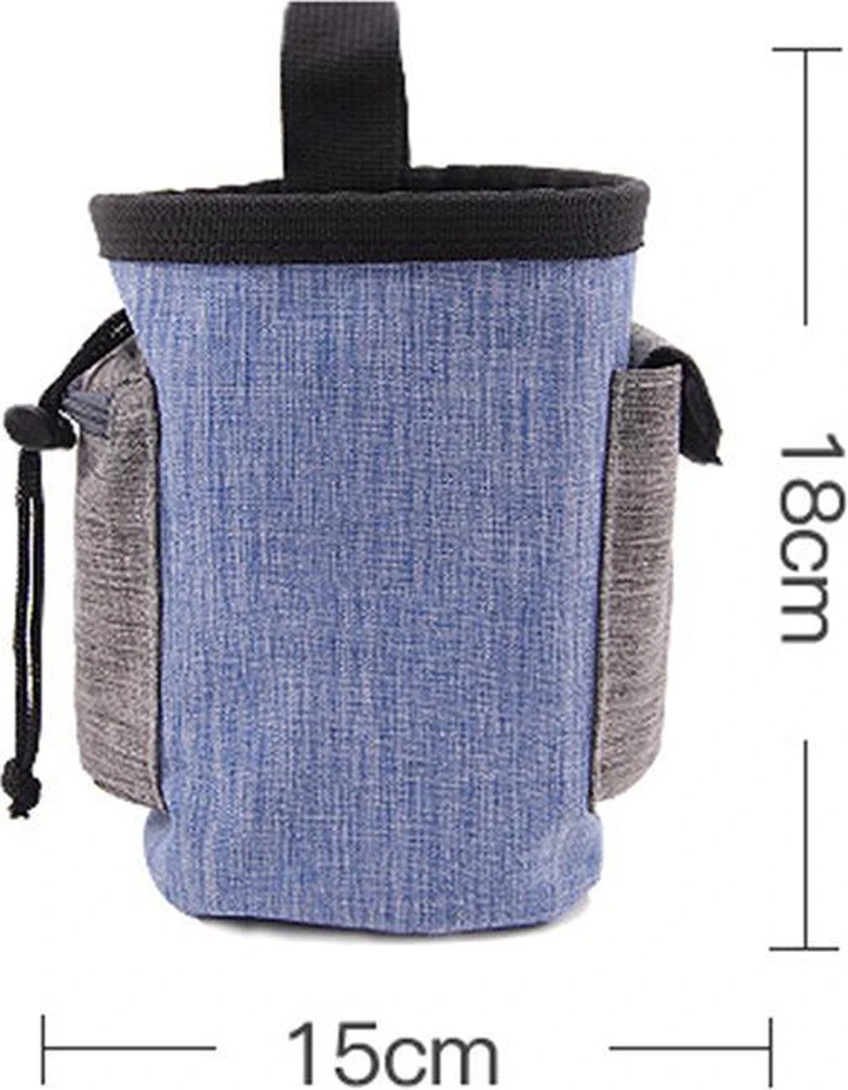 Honden Beloningstasje - Honden Beloningszakje - Treat Pouch - Honden Puppy Training - Poepzakjes Houder - Puppy Benodigdheden - Honden Snacktasje - Blauw 17x15cm 4 Honden Beloningstasje - Honden Beloningszakje - Treat Pouch - Honden Puppy Training - Poepzakjes Houder - Puppy Benodigdheden - Honden Snacktasje - Blauw 17x15cm - Afbeelding 4