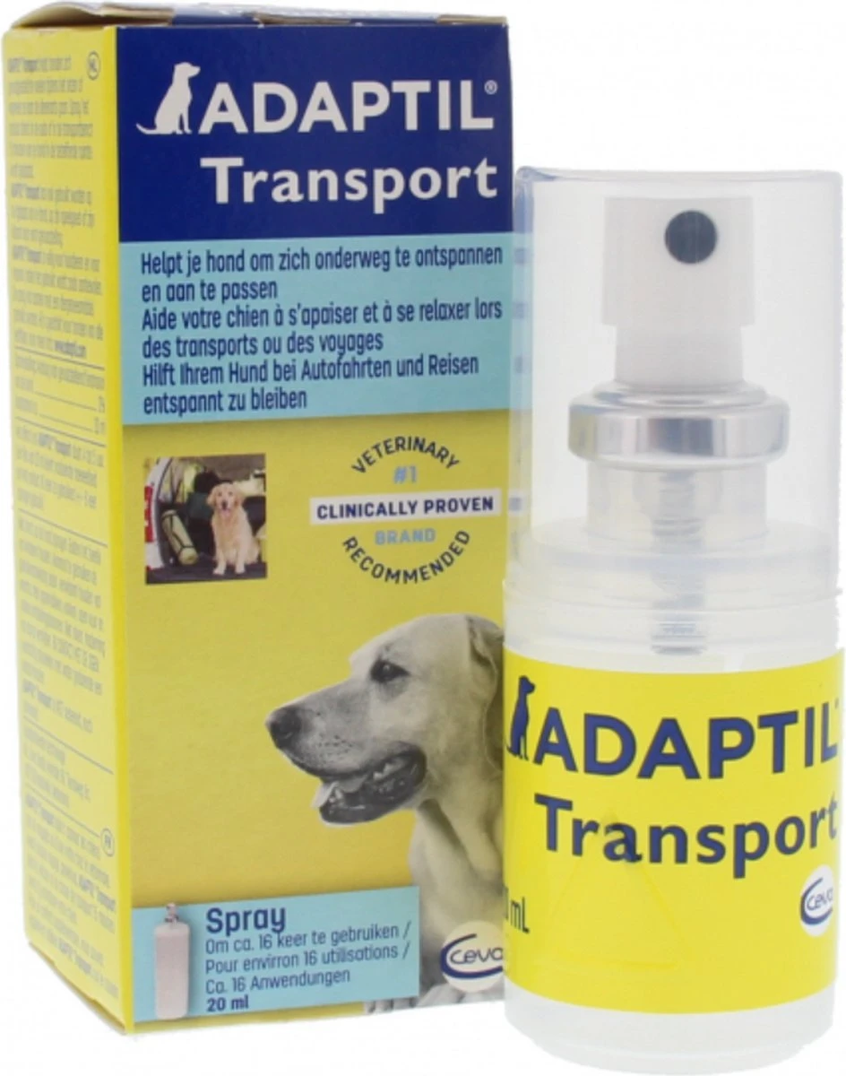 Adaptil Antistressmiddel - Transport Spray Hond - 20 Ml 11 Adaptil Antistressmiddel - Transport Spray Hond - 20 Ml - Afbeelding 11