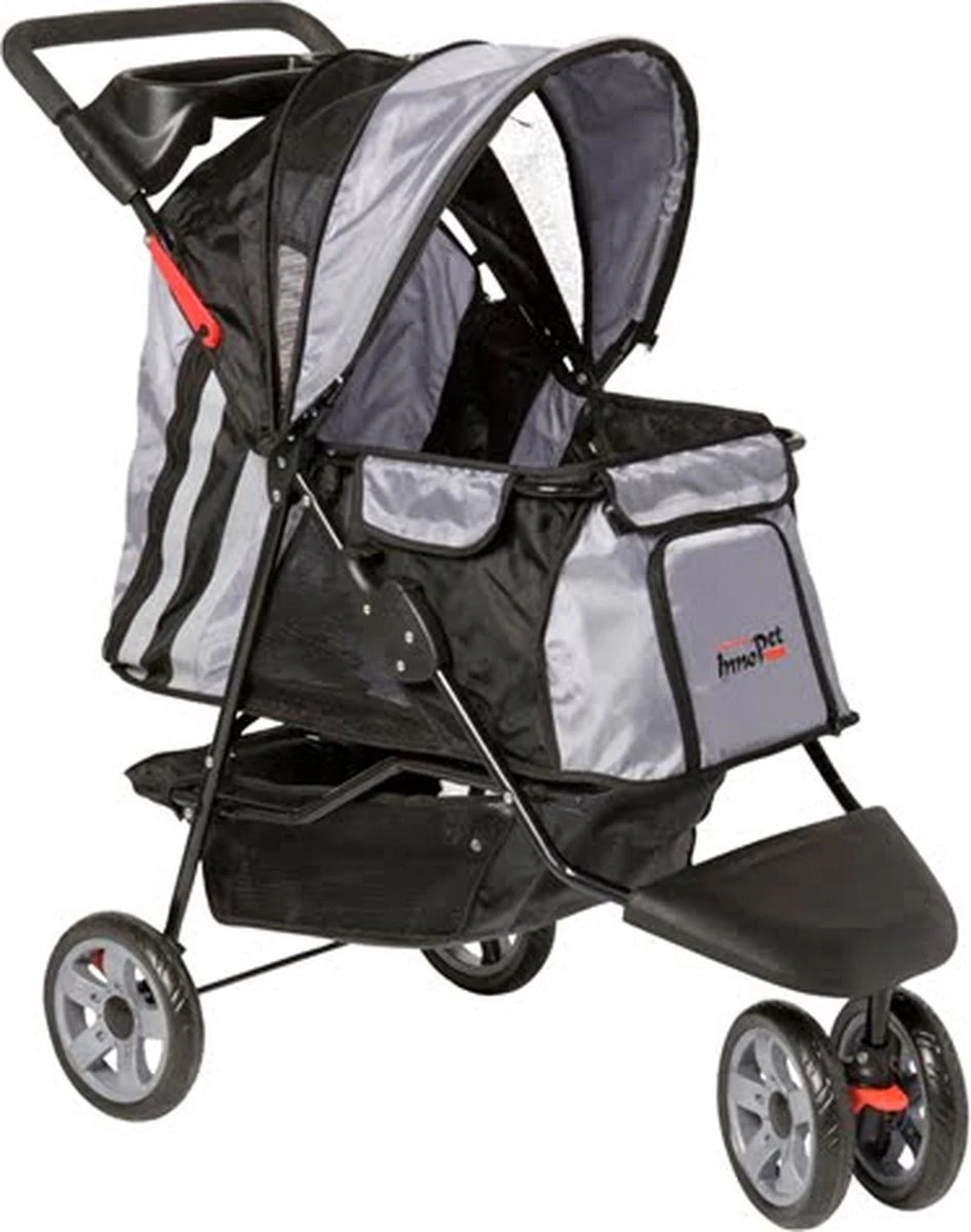 InnoPet All Terrain - Hondenbuggy - Zwart/Zilver - 85x52x96cm 13 InnoPet All Terrain - Hondenbuggy - Zwart/Zilver - 85x52x96cm - Afbeelding 13
