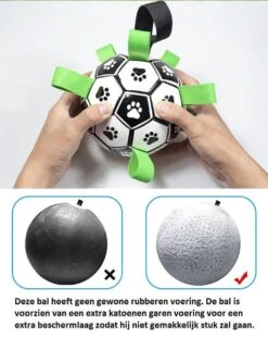 Honden Speelgoed Bal Voetbal Extra Sterk Met Handvaten Ball Hondenbal - 15 Cm - Dutchwide -Dieren Product Winkel 953x1200 10