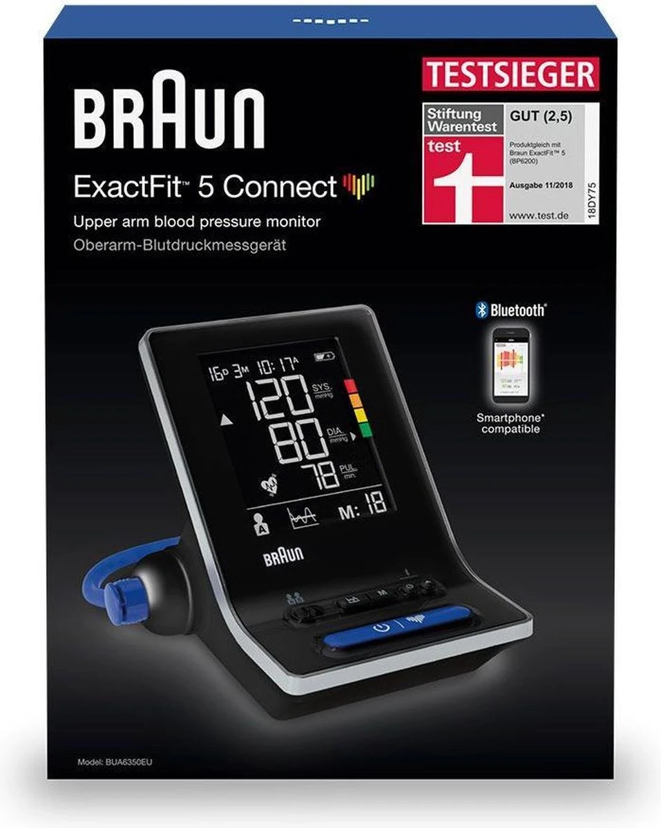 Braun BUA6350EU BUA6350EU Bloeddrukmeter Bovenarm 16 Braun BUA6350EU BUA6350EU Bloeddrukmeter Bovenarm - Afbeelding 16