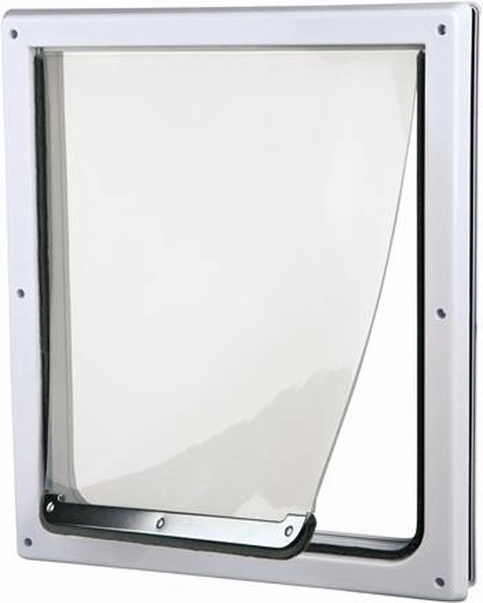 Trixie 2-Weg Hondenluik Wit - M-XL 39 X 45 CM 7 Trixie 2-Weg Hondenluik Wit - M-XL 39 X 45 CM - Afbeelding 7