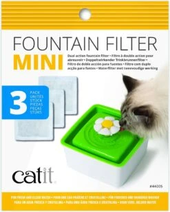 Catit Filters Drinkfontein Mini - Kanttendrinkbak - 15x12x2.5 Cm Wit 3 Stuks -Dieren Product Winkel 963x1200 2