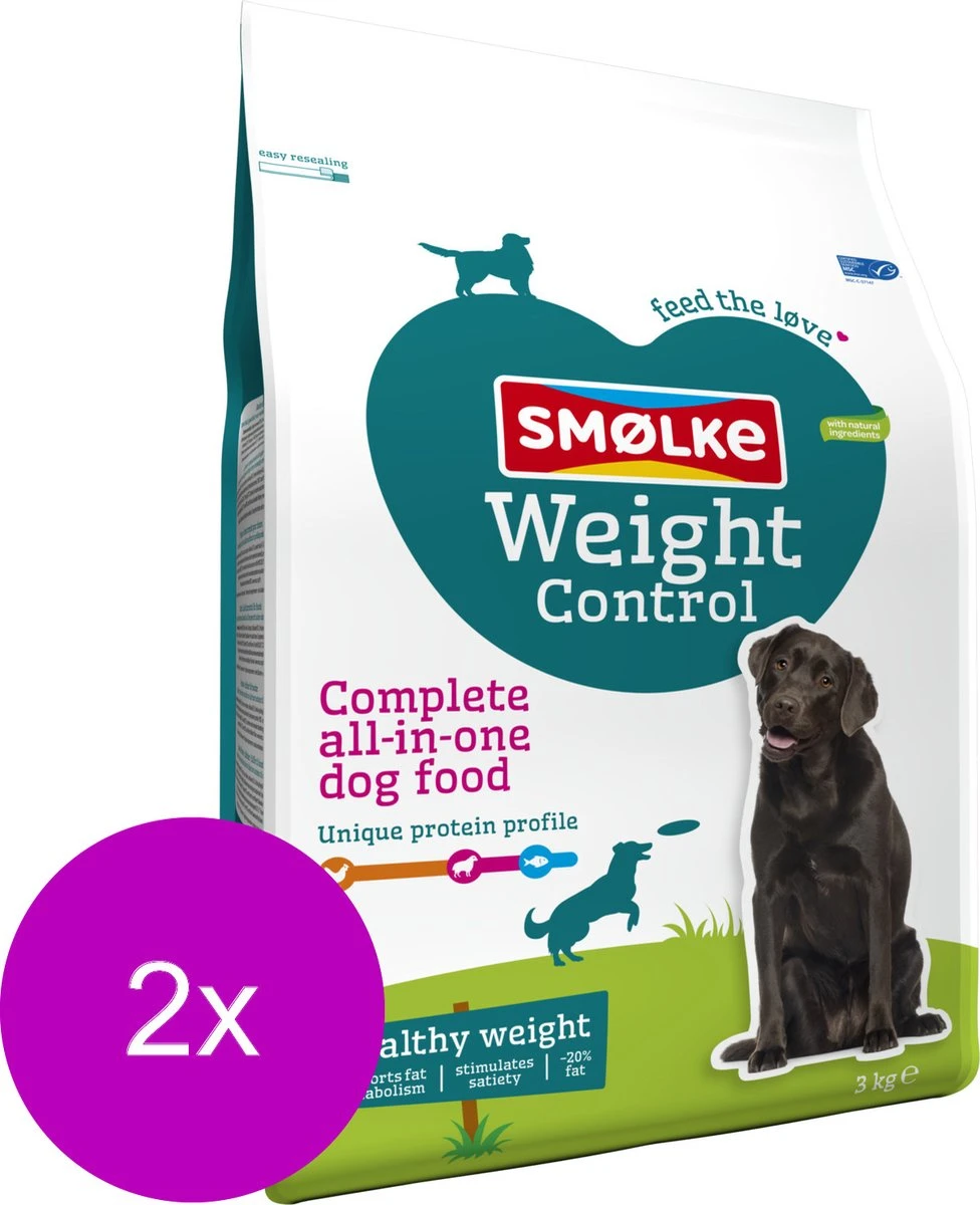 Smolke Weight Control - Hondenvoer - 2 X 3 Kg 5 Smolke Weight Control - Hondenvoer - 2 X 3 Kg - Afbeelding 5