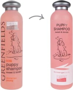 Greenfields - Milde Hondenshampoo Puppy - Zachte Shampoo Met Babypoeder Geur - Inhoud 270 Ml Of 5 Liter - 270 Ml -Dieren Product Winkel 978x1200 4
