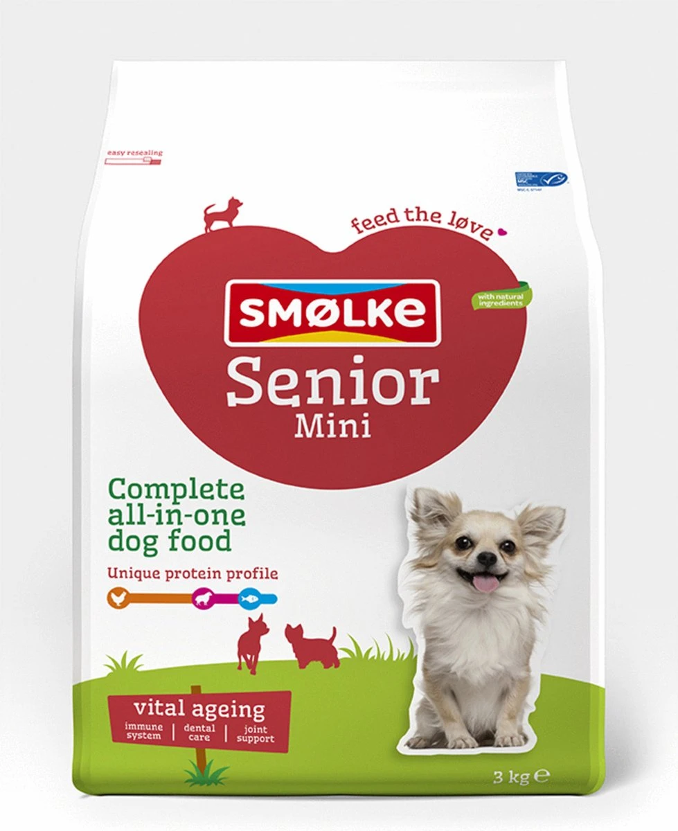 Smolke Senior Mini - Kip - Hondenvoer - 3 Kg 12 Smolke Senior Mini - Kip - Hondenvoer - 3 Kg - Afbeelding 12