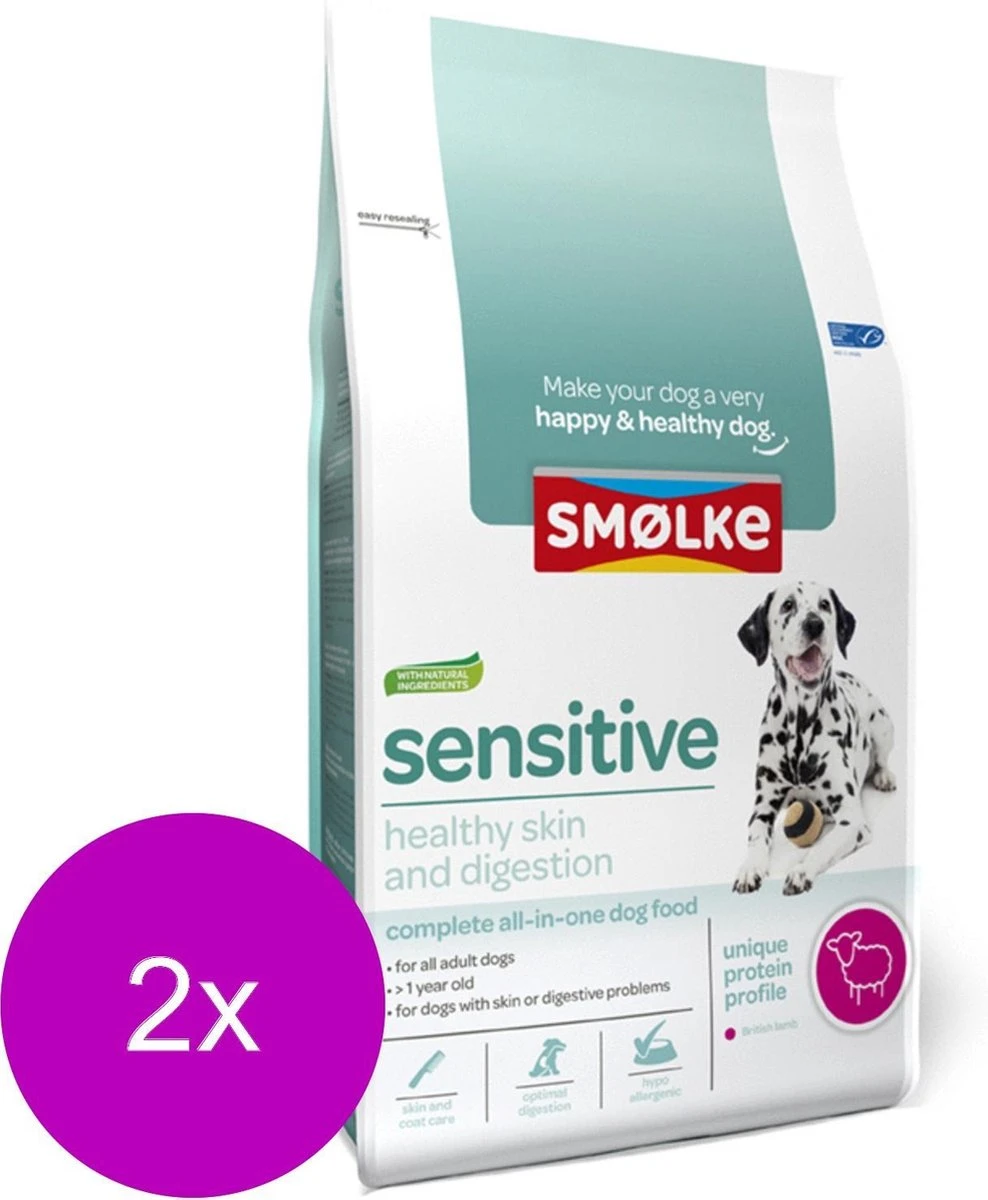 Smolke Sensitive - Hondenvoer - 2 X 3 Kg 1 Smolke Sensitive - Hondenvoer - 2 X 3 Kg
